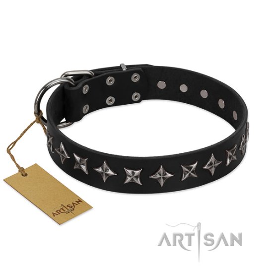 Breites Hunde Halsband "Lights-out" von FDT Artisan