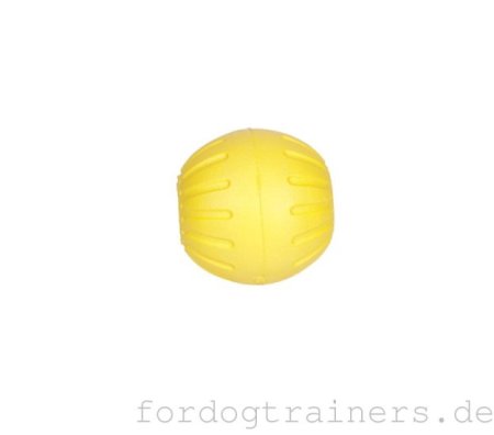 Robuster Kauball für Hundespielen in Gelb extra leicht