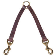 Handcrafted leather dog leash for walking