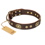 Luxus Dog Collar of genuine Leather from FDT Artisan