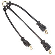 Round leather coupler leash for walking of 3 dogs, TOP Quality